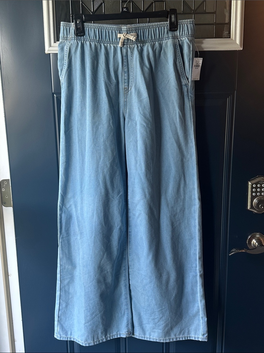 Old Navy Light Blue Relaxed Wide-Leg Jeans